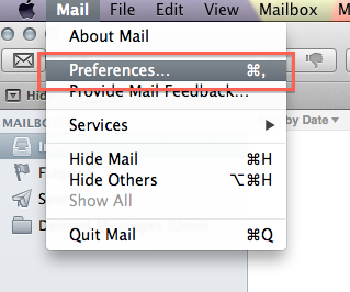 Mac Mail Account Setup