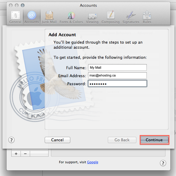 how to create a mac email address