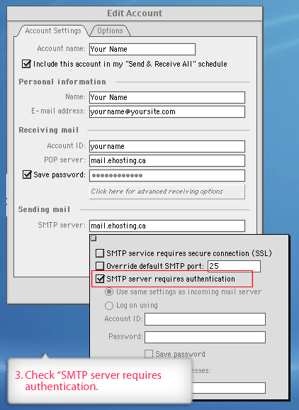 Mac Outlook Express Account Setup