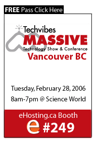 eHosting.ca at TechVibes Massive 2006 Technology Tradeshow
